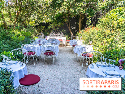 Terrasse de l'Hôtel Particulier, le jardin verdoyant au cœur de Montmartre - photo