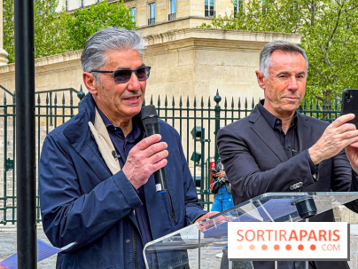 Exposition en plein air des œuvres monumentales d'Andrea Roggi, quartier Faubourg Saint-Honoré