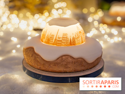 la Bûche de Noêl du Mandarin Oriental Lutetia aux Lumières de Paris