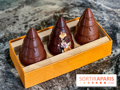 Bûche et chocolats de Noël 2025 de Louis Vuitton par Maxime Frédéric