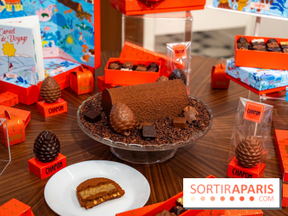 Bûche de Noël et créations de fête de Chapon 2025 - A7C07431