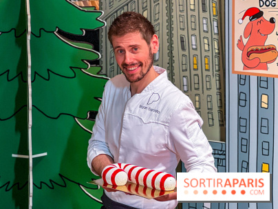 Candy Cake, la Bûche de Noël 2025 du Printemps Haussmann par Bryan Esposito, clin d'œil à New-York - IMG 9550