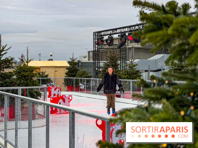 Noël 2025 aux Galeries Lafayette Haussmann : une patinoire éphémère sur les toits de Paris