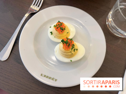 L'Arrêt by The Grey - Deviled eggs oeufs mimosa