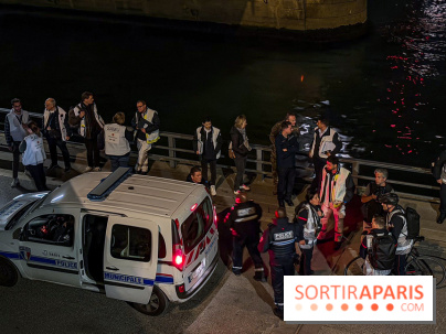 Simulation géante des pompiers de Paris sur les quais parisiens - IMG 3826