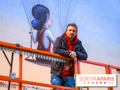 Seth et sa nouvelle fresque street-art XXL  Paris 13e - photos - A7200155