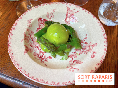 L'Auberge des Crus - Oeuf mollet, asperges vertes