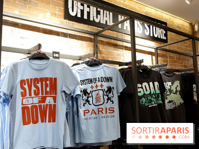 Pop-up store System of a Down à Paris - nos photos