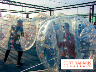 Animation de Bubble Foot sur la Tour Montparnasse