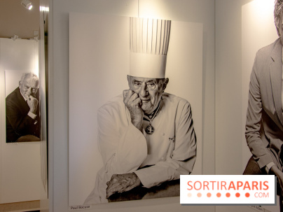 Expo Stéphane de Bourgies, Cinquante portraits de chefs, à la Mairie du 1er