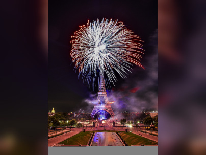 Photos du feu d'artifice de Paris 2019