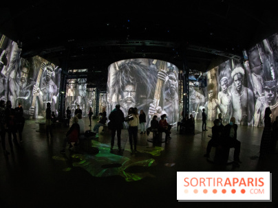 Photos : Exposition immersive Jimmy Nelson : The last sentinels à l’Atelier des Lumières 