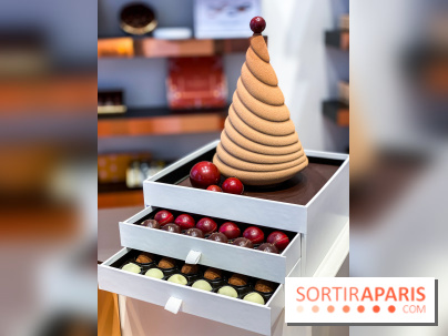 Chocolats de Noël et buche 2020 chez Pierre Marcolini