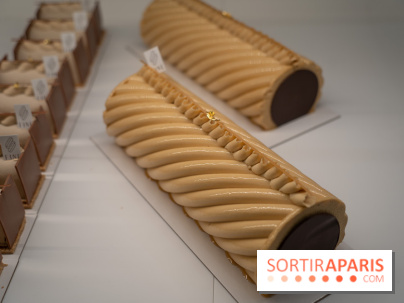 Bûche de Noël signature de Sébastien Serveau, Pâtisserie Fine Versailles