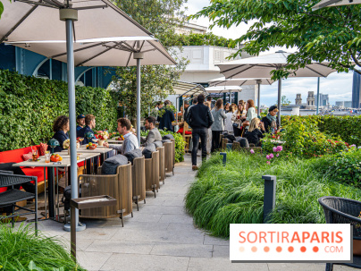 Le jardin estival sur les terrasses du cheval Blanc