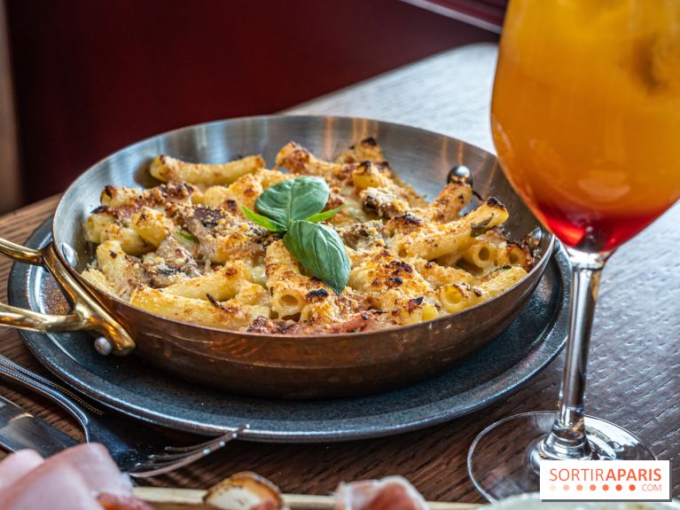 Raclette italienne chez I Grappoli à Paris - macaroni fromage