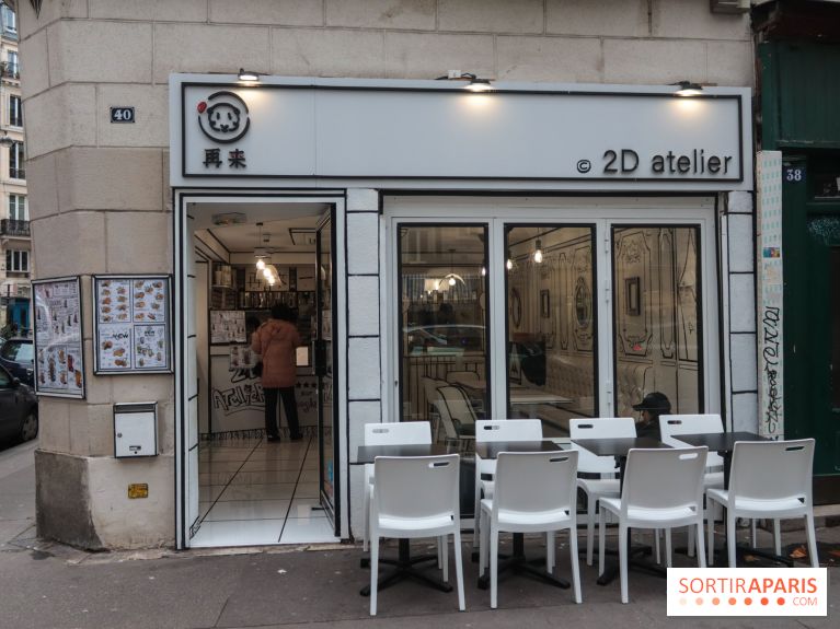 2D atelier, le salon de thé en noir et blanc