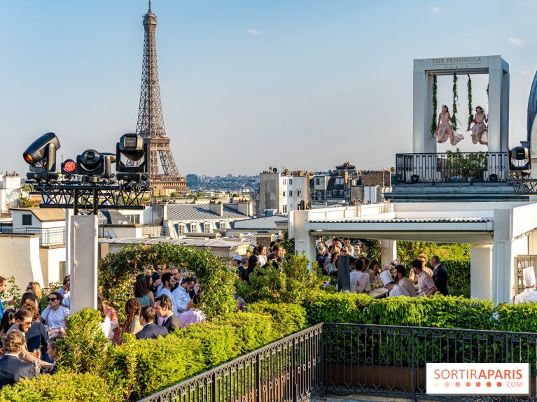 La terrasse en rooftop du Péninsula 2023 - soirée d’inauguration -  A7C5445