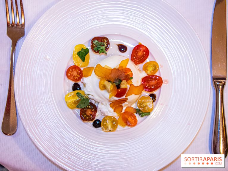 Restaurant Conti burrata tomates poutargue