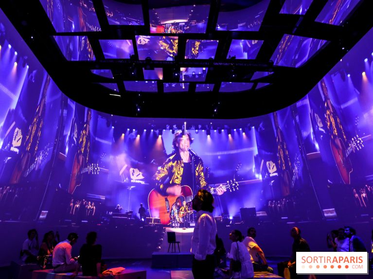 On stage with The Rolling Stones, nos photos