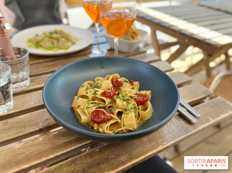 Aglio e Olio - Calamarata moules et tomates