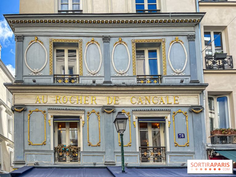 Au Rocher de Cancale, le restaurant historique à la façade bleue rue Montorgueil