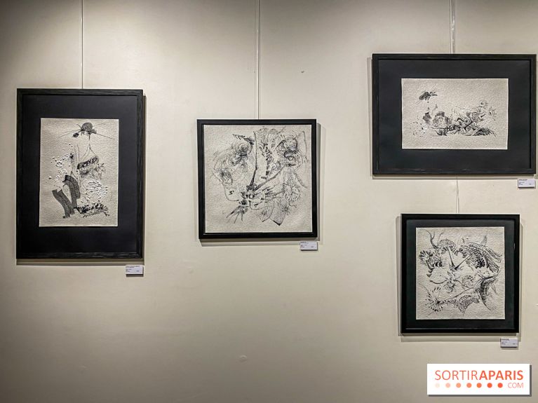 Exposition Sumi et Motion de la calligraphe japonaise Aya Wada à la galerie La Lison