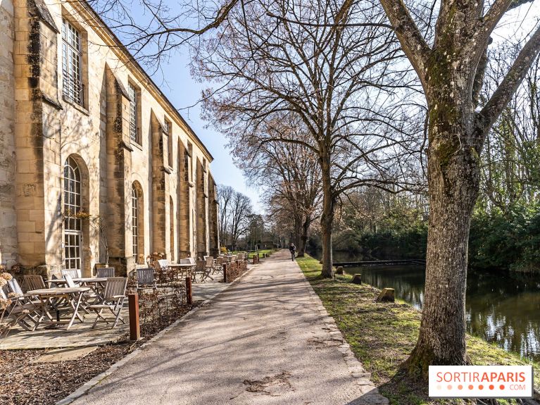 L'Abbaye de Royaumont - les photos -  Pignon ouest du bâtiment des latrines - terrasse