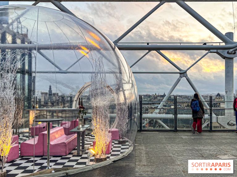 Bulle de rêves : la terrasse d'hiver du restaurant George au sommet du Centre Pompidou
