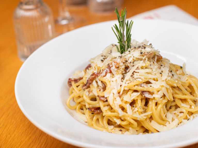 Les pâtes carbonaras du Kuccini