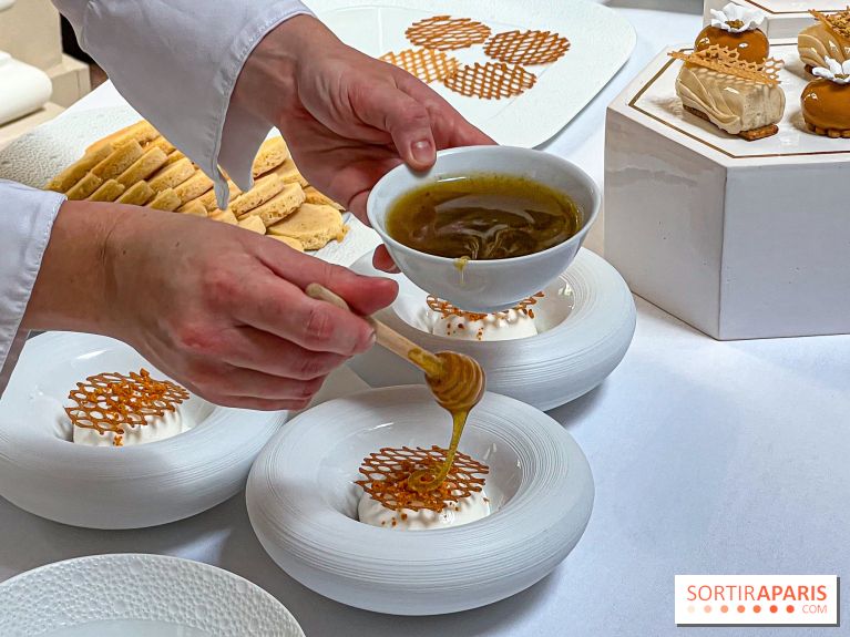 Tea Time griffé Chaumet au Peninsula Paris : le miel sublimé sous toutes ses formes par Anne Coruble