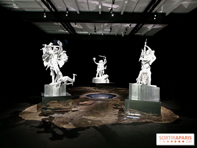 Daniel Buren et Miles Greenberg, nos photos de l'expo au Reiffers Art Inititiatives à Paris 