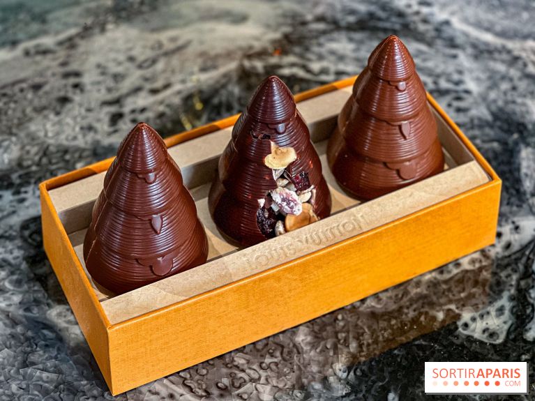 Bûche et chocolats de Noël 2025 de Louis Vuitton par Maxime Frédéric
