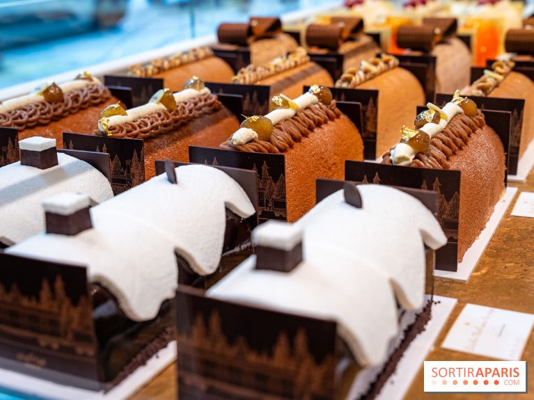 Bûche de Noël Lenôtre 2025 : Le train des Merveilles et les créations de fête - photos