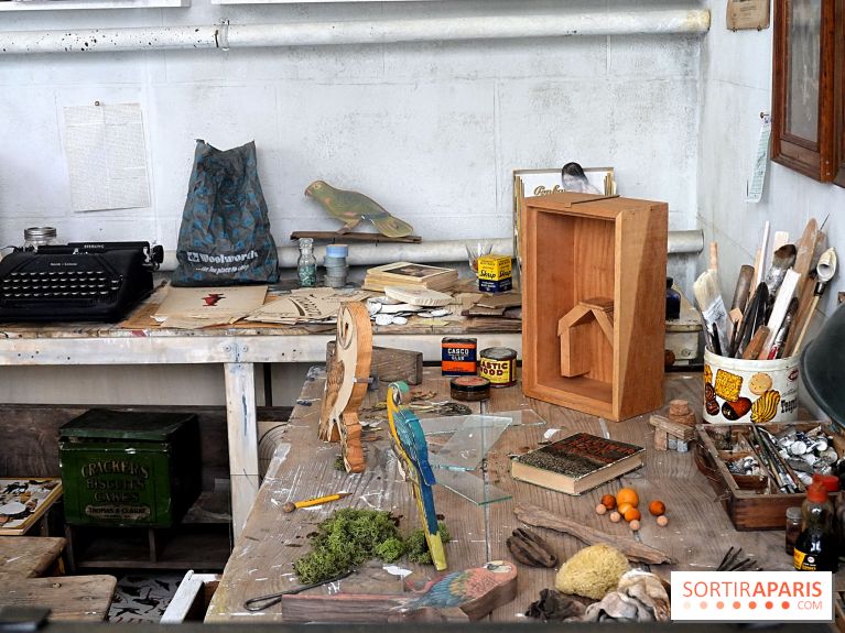 L'atelier de Joseph Cornell recréé par Wes Anderson à la galerie Gagosian