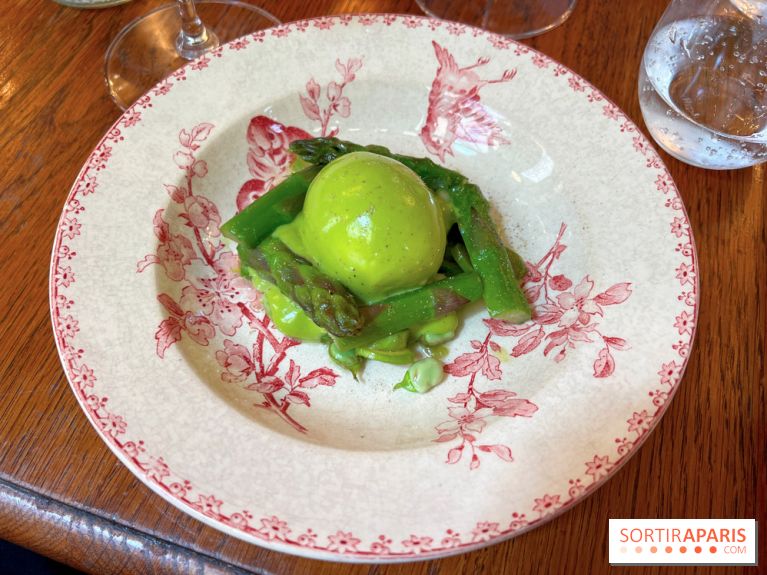 L'Auberge des Crus - Oeuf mollet, asperges vertes