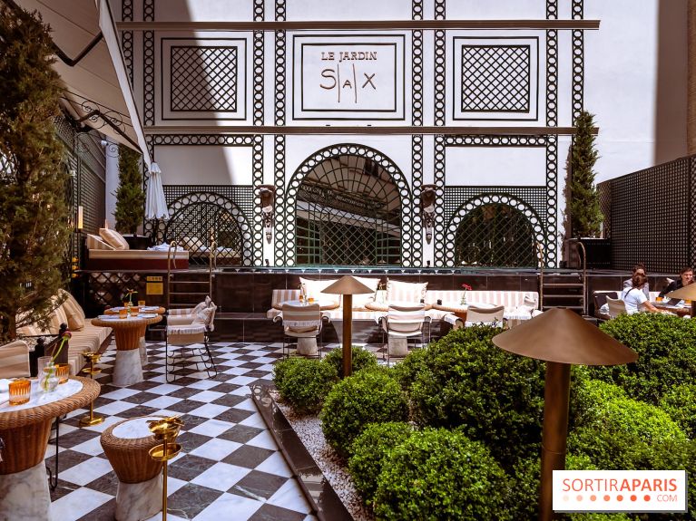 La terrasse jardin du Sax Hotel avec piscine - les photos