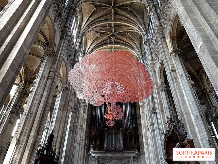 Lydie Arickx : nos photos de son installation à l'église Saint-Eustache