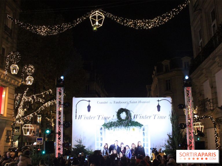 Illuminations de Noël 2017 de la rue du Faubourg Saint-Honoré