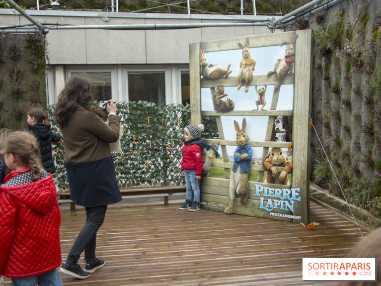 Chasse aux oeufs de Pâques Pierre Lapin au BHV Marais : les photos