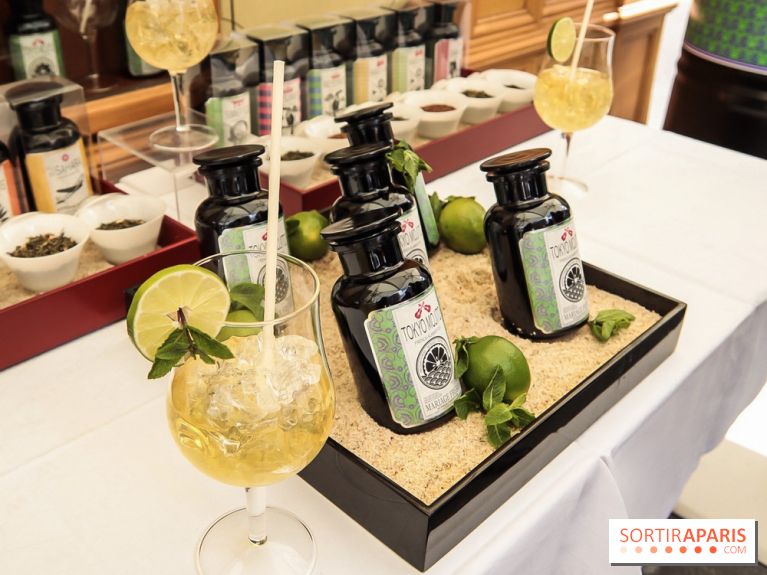 Thé glacé et éclair Tokyo Mojito chez Mariage Frères, les photos