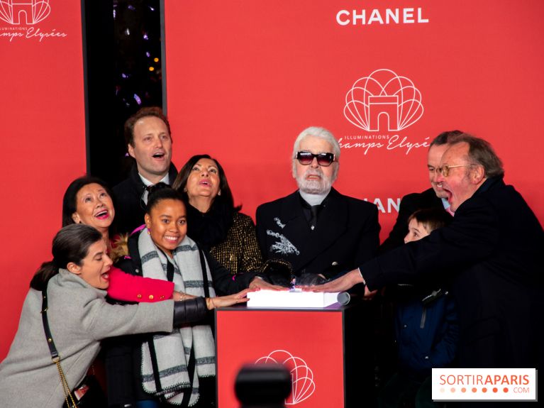Les Illuminations de Noël des Champs-Elysées 2018 avec Karl Lagerfeld