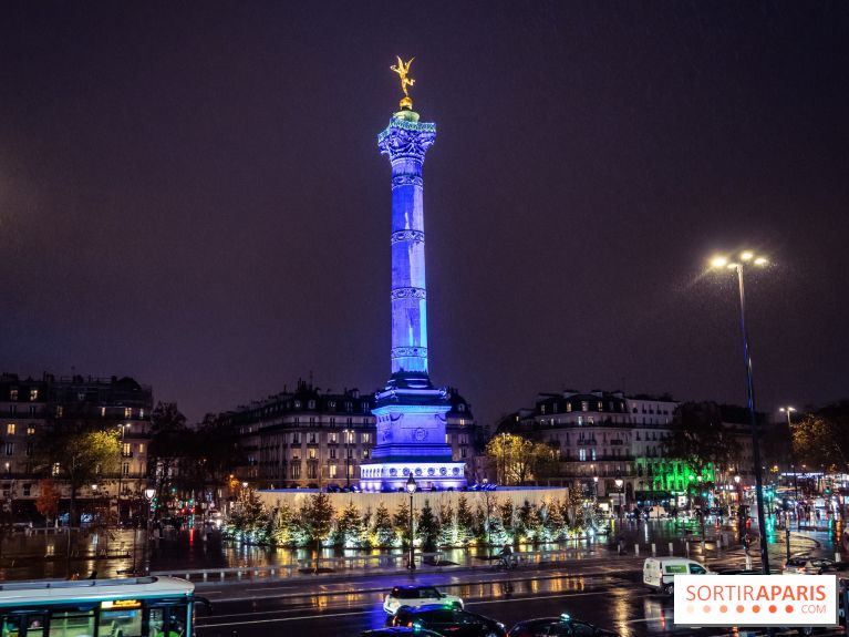 Photos illuminations de Noël de la Bastille