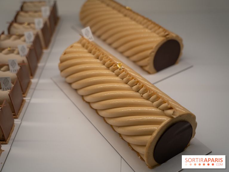 Bûche de Noël signature de Sébastien Serveau, Pâtisserie Fine Versailles