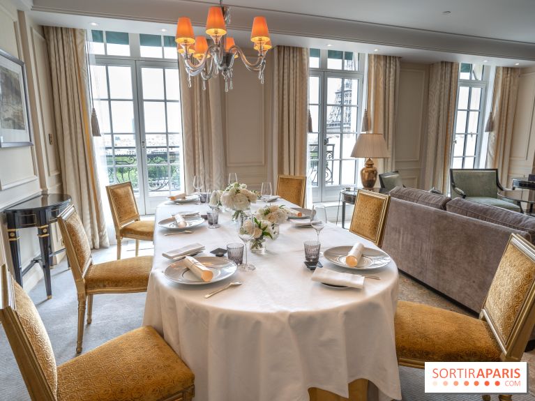 Shangri-La Paris, les repas en suite