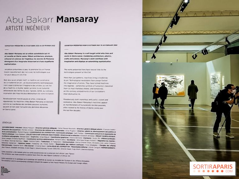Exposition Abu Bakarr Mansaray à la Cité des Sciences et de l'Industrie - nos photos