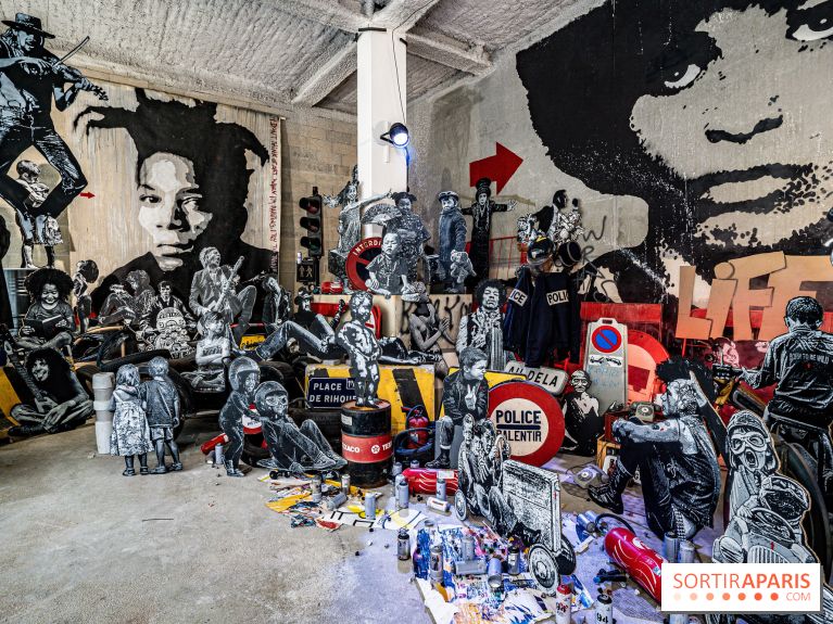 Exposition Jef Aérosol à Paris, 40 ans de pochoirs