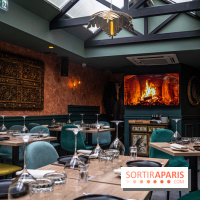 La Vela, le restaurant italien - méditerranéen de Boulogne - salle - cheminée