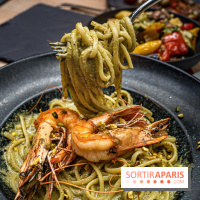La Vela, le restaurant italien - méditerranéen de Boulogne - - pâtes - linguine - la vela - gambas