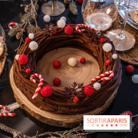 Les Bûches de Noël de Nina Metayer 2022 - bûche couronne chocolat